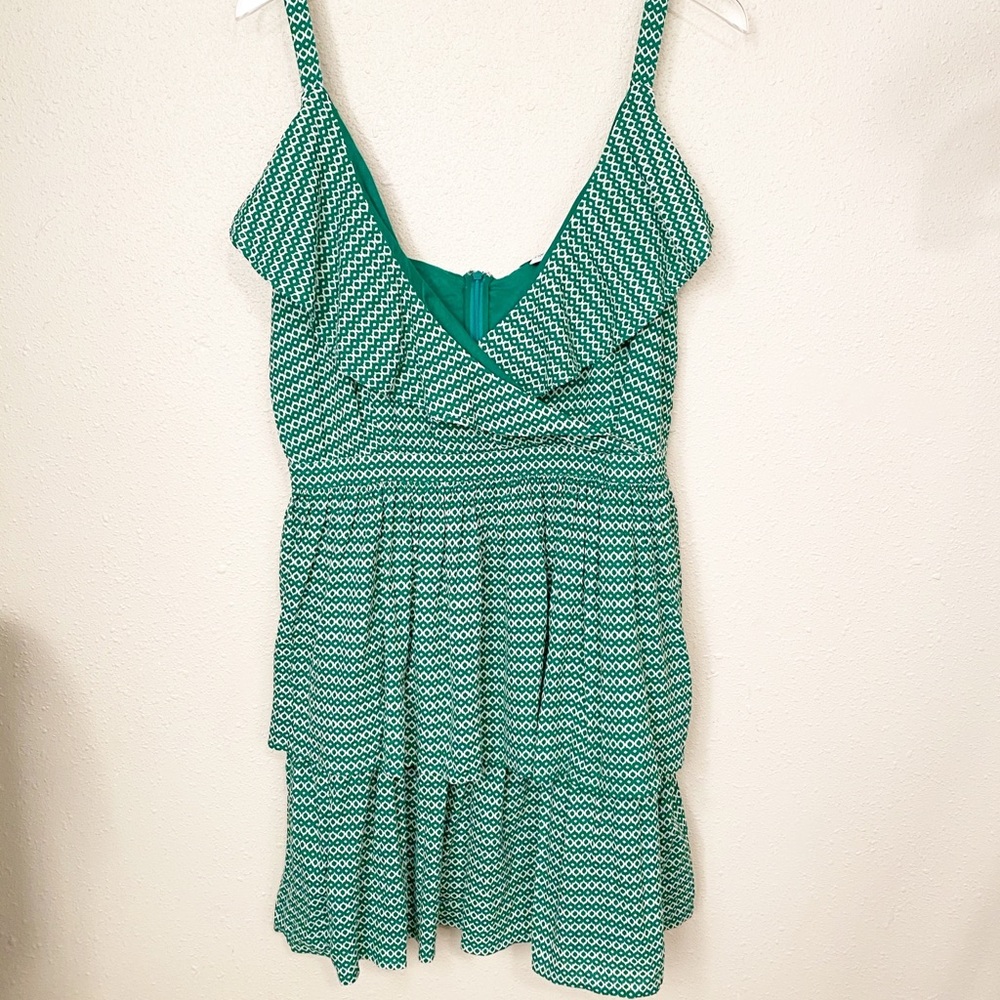 Bar lll Geometrical Ruffled Party Dress Sz 14